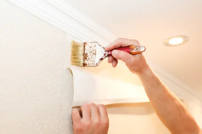Pose de papier peint à Chavannaz — revêtements muraux et toiles de verre